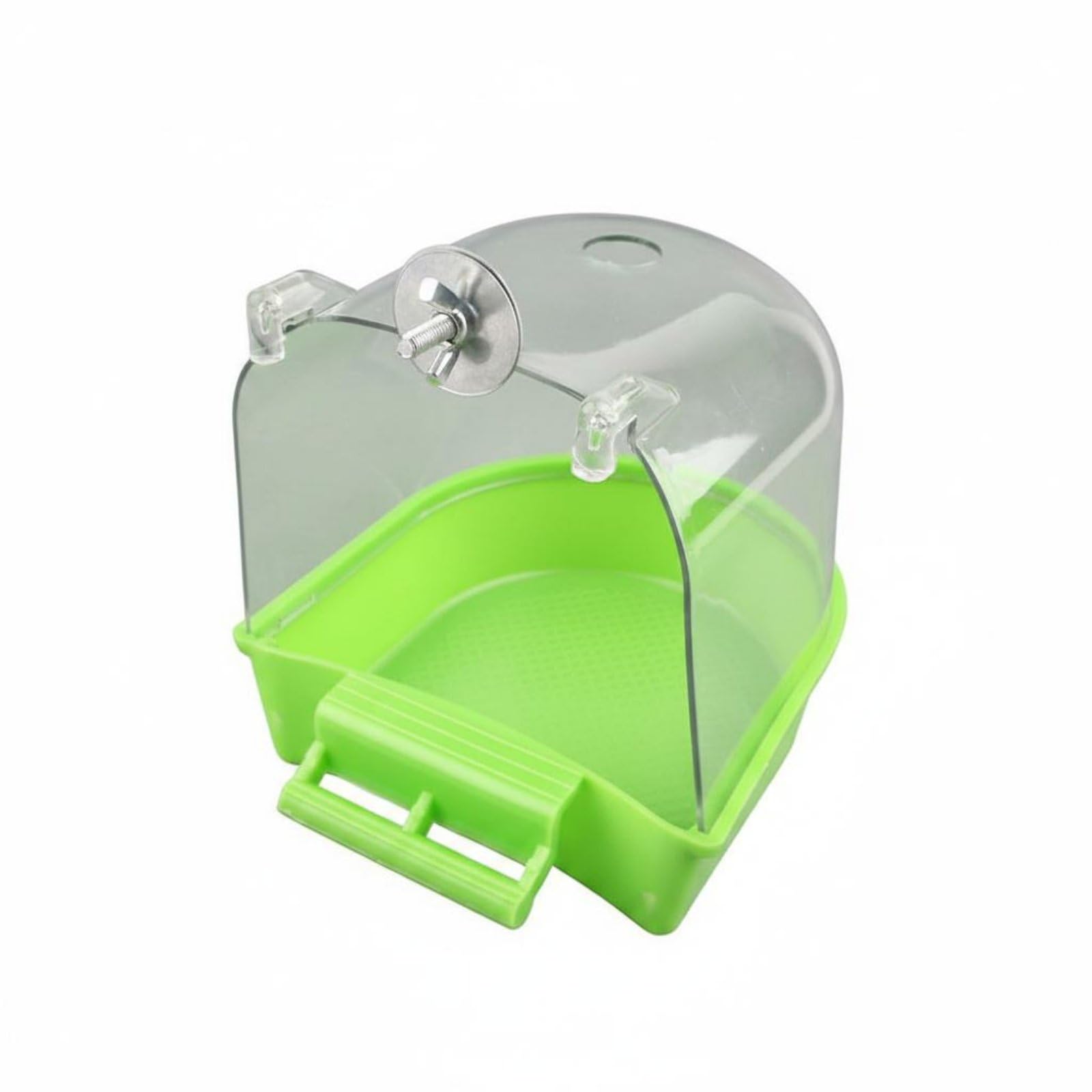 Bird Bath House Long-Lasting Hanging Bird Bath Pet Supply for Parrots, Aviary, Green-picture-17