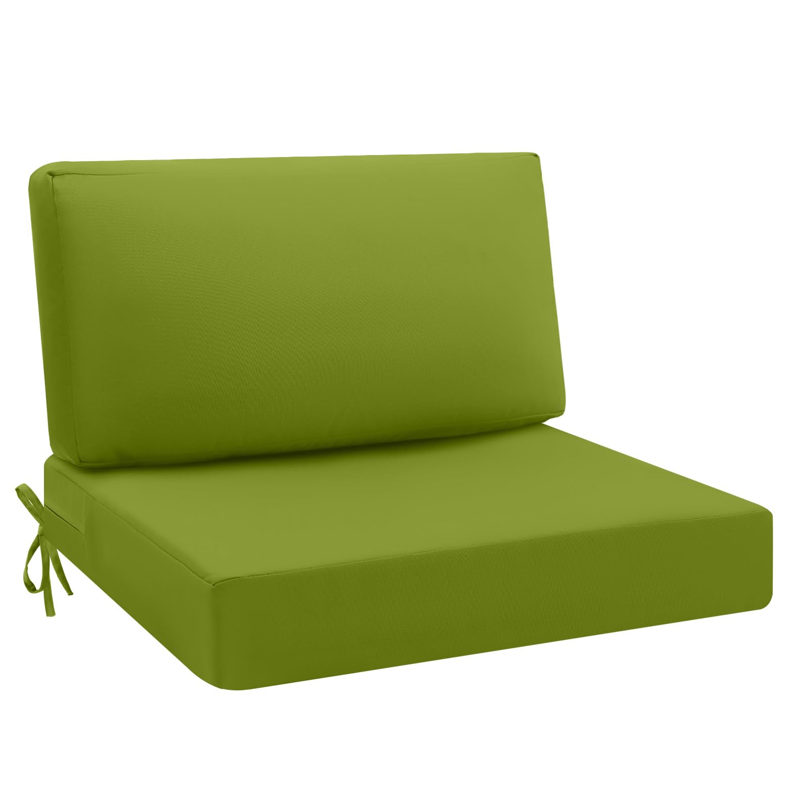Photo 1 of ***ONE PART OF CUSHION, SOLD AS PARTS*** idee-home Outdoor Cushions for Patio Furniture, Outdoor Seat Cushion, Waterproof Hampton Bay Deep Seat Replacement Couch Chair Cushions for Garden Lawn Backyard Deck, 28.5 x 28.5 Green