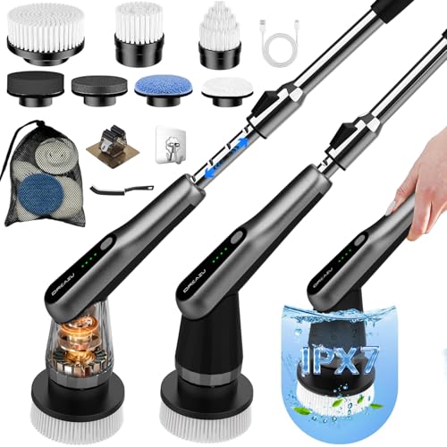 G2-Pro Electric Spin Scrubber - Upgraded 12-in-1 IPX7 Waterproof ...