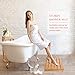 Bath Mat for Luxury Shower - Non-Slip Bamboo Sturdy Water Proof Bathroom Carpet for Indoor or Outdoor Use