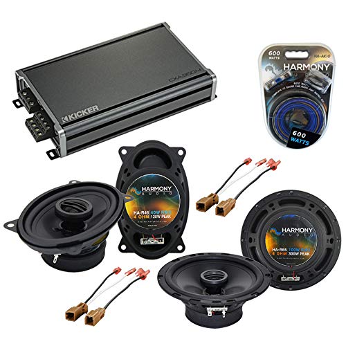 Compatible with Nissan Sentra 1991-1994 Factory Speaker Upgrade Harmony R46 R65 & CXA300.4 Amp (Renewed)