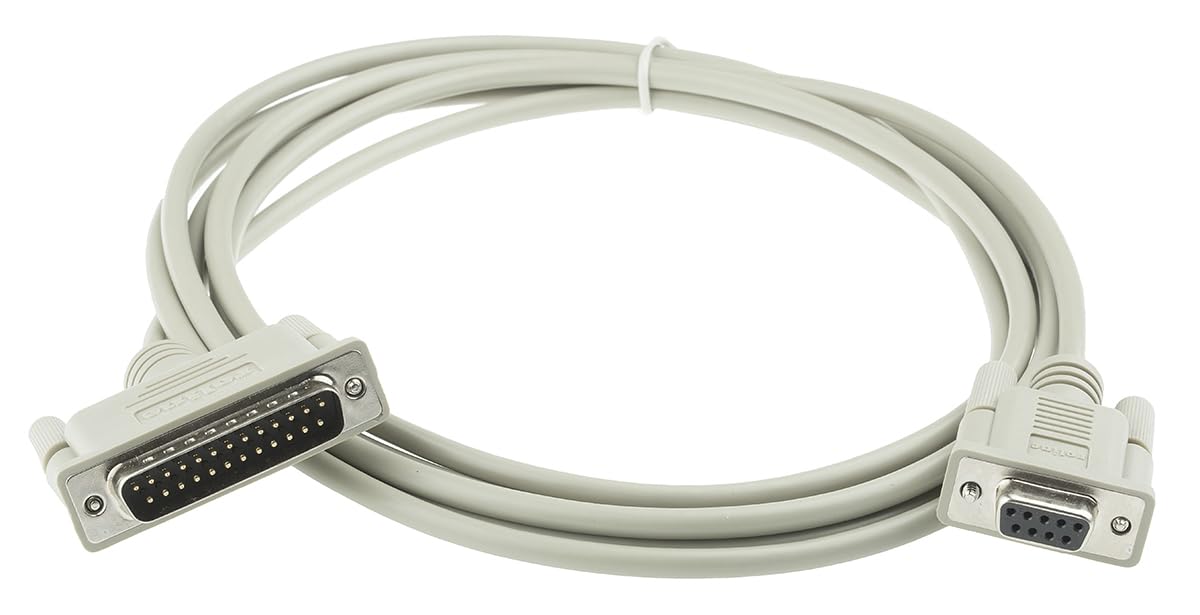 Roline RS-232, 1.8m, DB-25 Male to DB-9 Female