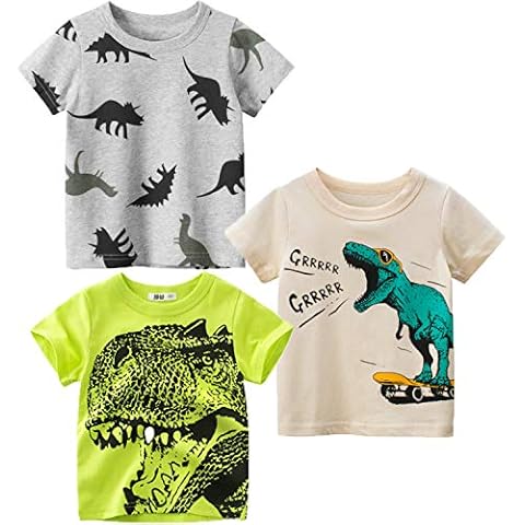 Hstyle Short Sleeve T-Shirts Boys Cotton Casual Basic Active Tops Tee Crewneck Shirts Cover