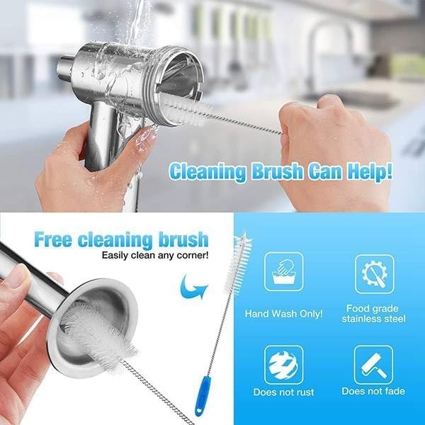 Compatible For PHISINIC & KitchenAid Stand Mixer Meat Grinder Attachment With Sausage Stuffer Metal Food Grinder