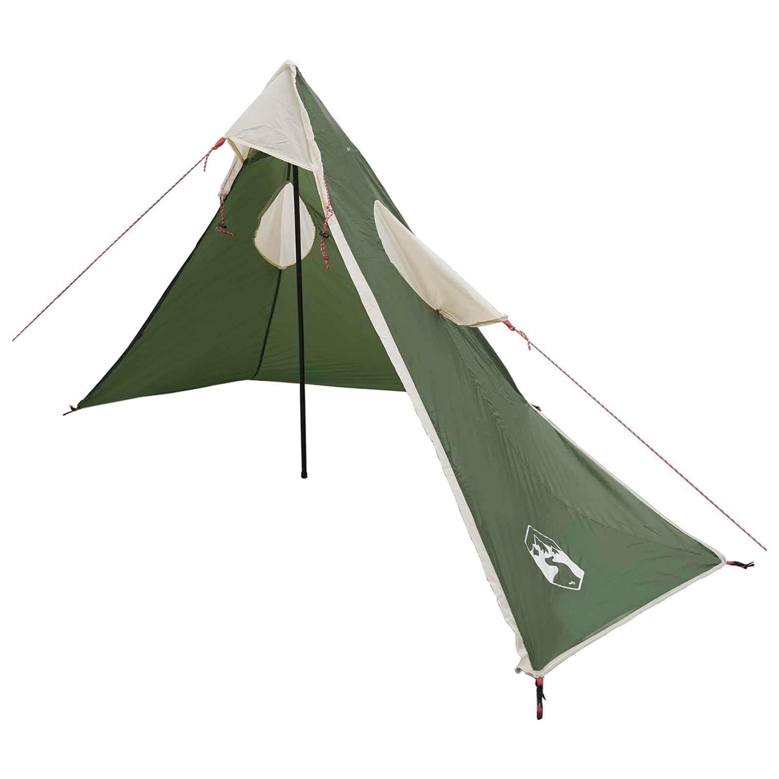 Tidyard 2-in-1 Regenponcho mit Kapuze Grün 262x126x130 cm Wasserdichter Camping Poncho als Tarp für Outdoor Abenteuer Wanderungen Festivals Notfälle mit Abspannleinen und Heringen