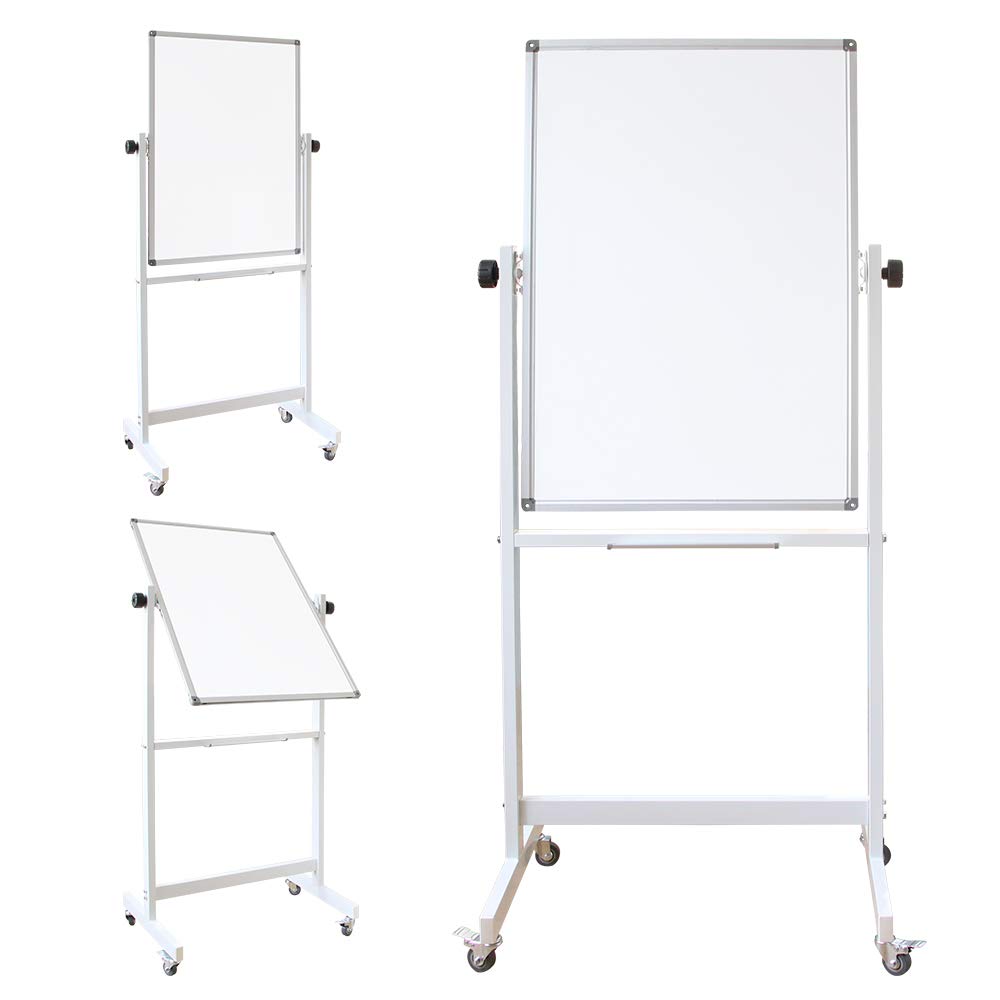 Buy Mobile White Board with Stand, Rolling Double Sided Dry