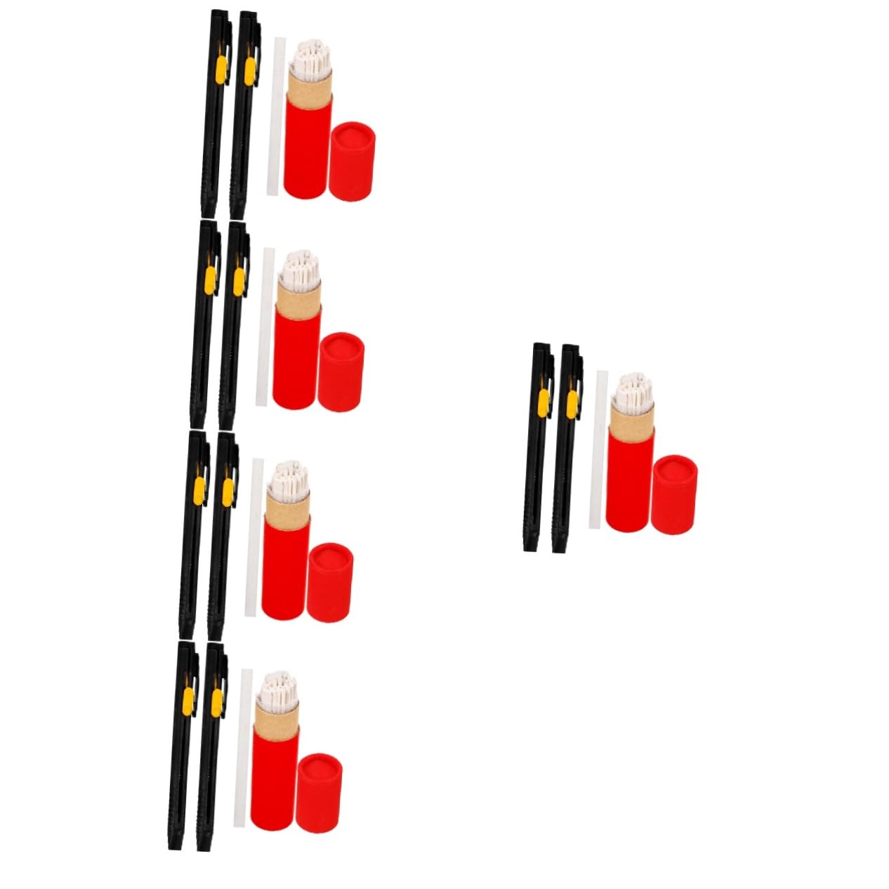 NUOBESTY 10 Sätze Unsichtbarer Zeichenstift Planke Whiteboard-marker Bleistift Textmarker Permanente Stoffmarker Für Kleidung Weißer Lackstift Tinte Farbstifte Pastell Kreidestift Plastik