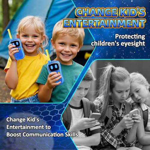Astronaut Walkie Talkies, 3000 FT Talk Range, Robots Toys for Kids 2Pack, Space Toys Birthday Gifts for 3 4 5 6 7 8 9 10 Year Old, Voice Interactive Gift for Boys & Girls,Top With Handheld Flashlight. - Image 6