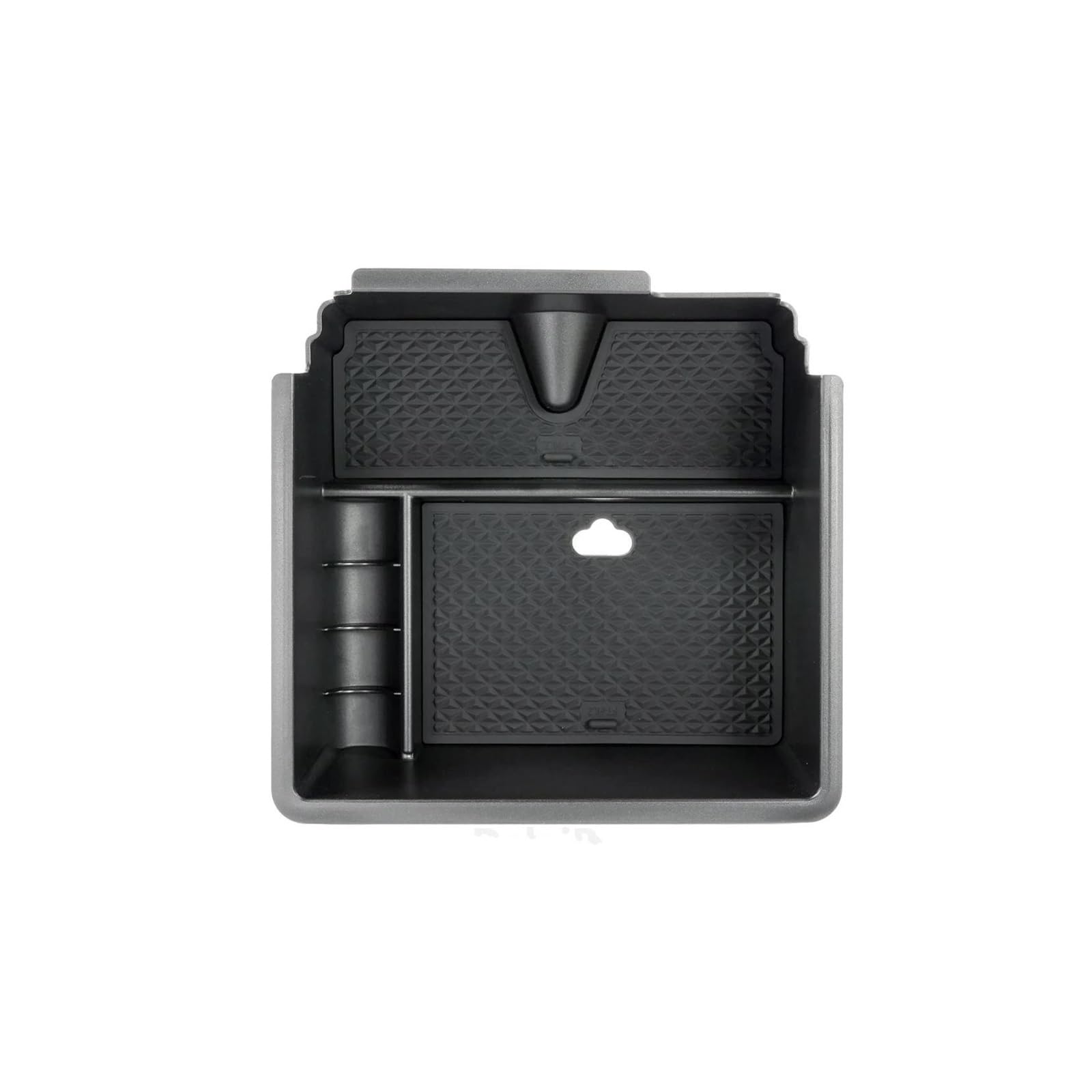 EVEKHAHHRB Console Storage Box Container For Ranger 2019 2020 2021-2025 Center Console Organizer Tray Armrest Storage Box Layered Interior Armrest Storage Box(1)