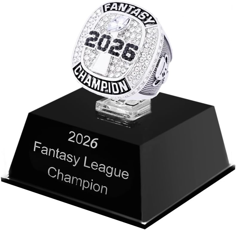 2026 Fantasy Football Championship Ring Award Prize Trophy Sports Winner MVP FFL Ring