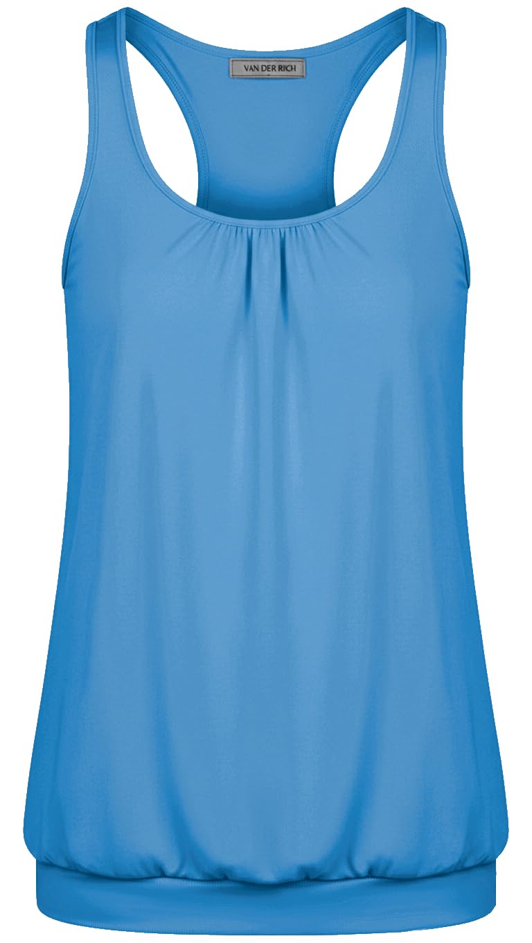 Van Der Rich ® - Camiseta de Tirantes Espalda Nadadora Escote Plisado - Mujer — view 16