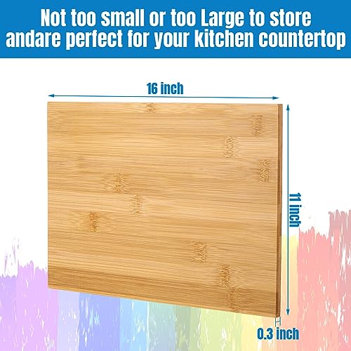18-Pcs-Wood-Cutting-Board-Bulk-Kitchen-Chopping-Boards-Large-Serving-Board-Wooden-Cutting-Board-Set-for-Kitchen-Meat-Cheese-Bread-Vegetables-16-x-11Bamboo-Wood