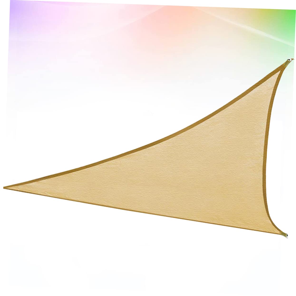 Voile D’ombrage Triangulaire PE Beige Anti-UV pour Jardin et Piscine | Accessoire Piscine Exterieur, Toile Ombrage Triangle, Protection Solaire Voile Ombrage Solaire, Toile Soleil Exterieur