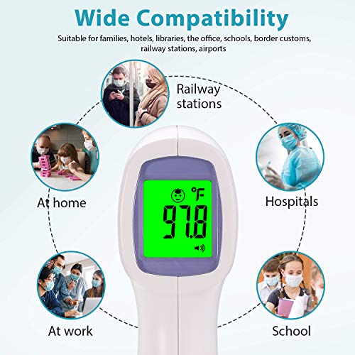image for MSTJRY Forehead Thermometer for Adults, No Contact Infrared Thermomete