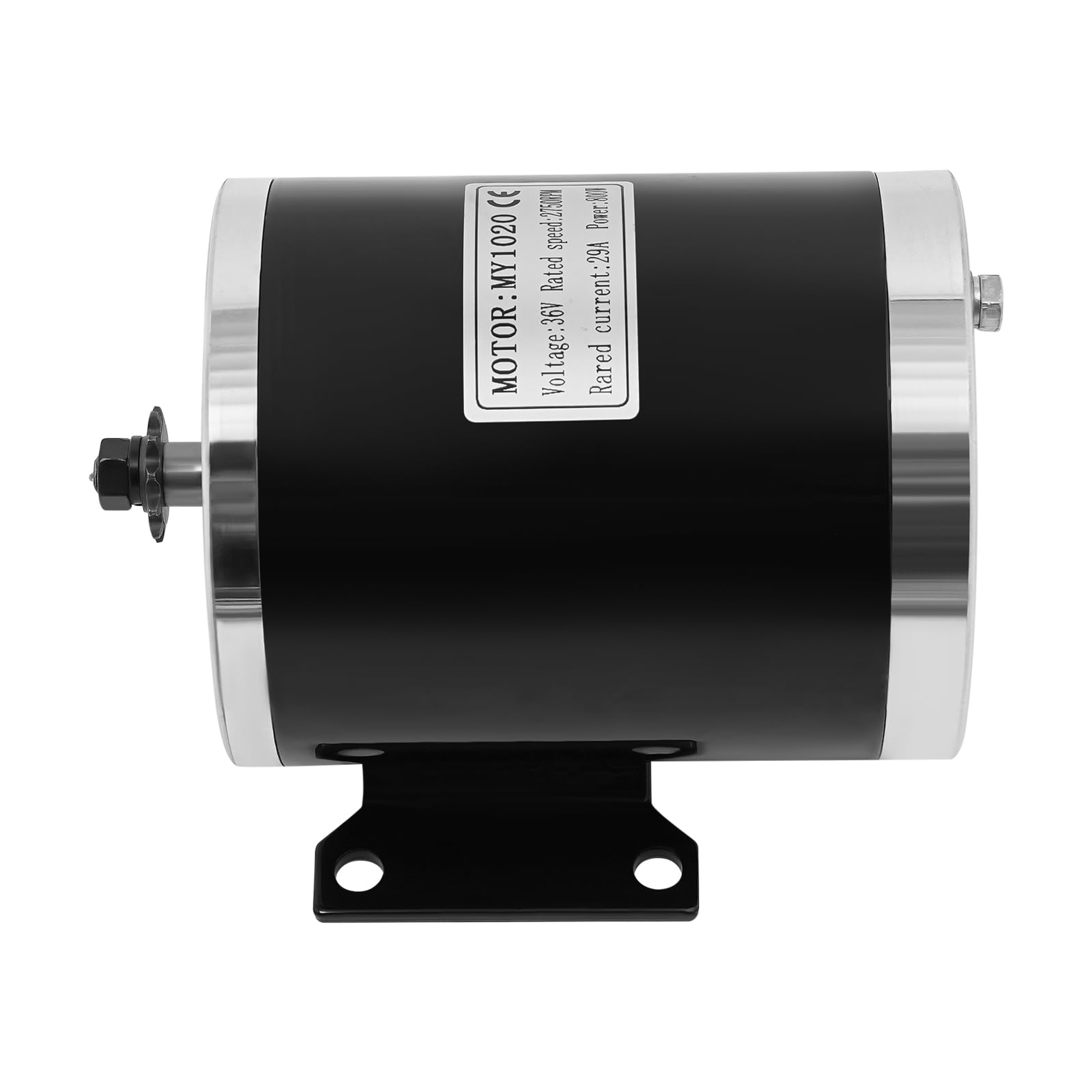 36V 800W Moteur électrique à balais CC, 2750 tr/min Haut couple Moteur en cuivre pur Kit de mise à niveau, moteur de rechange, moteur pour trottinette électrique, kart électrique, VTT, quad
