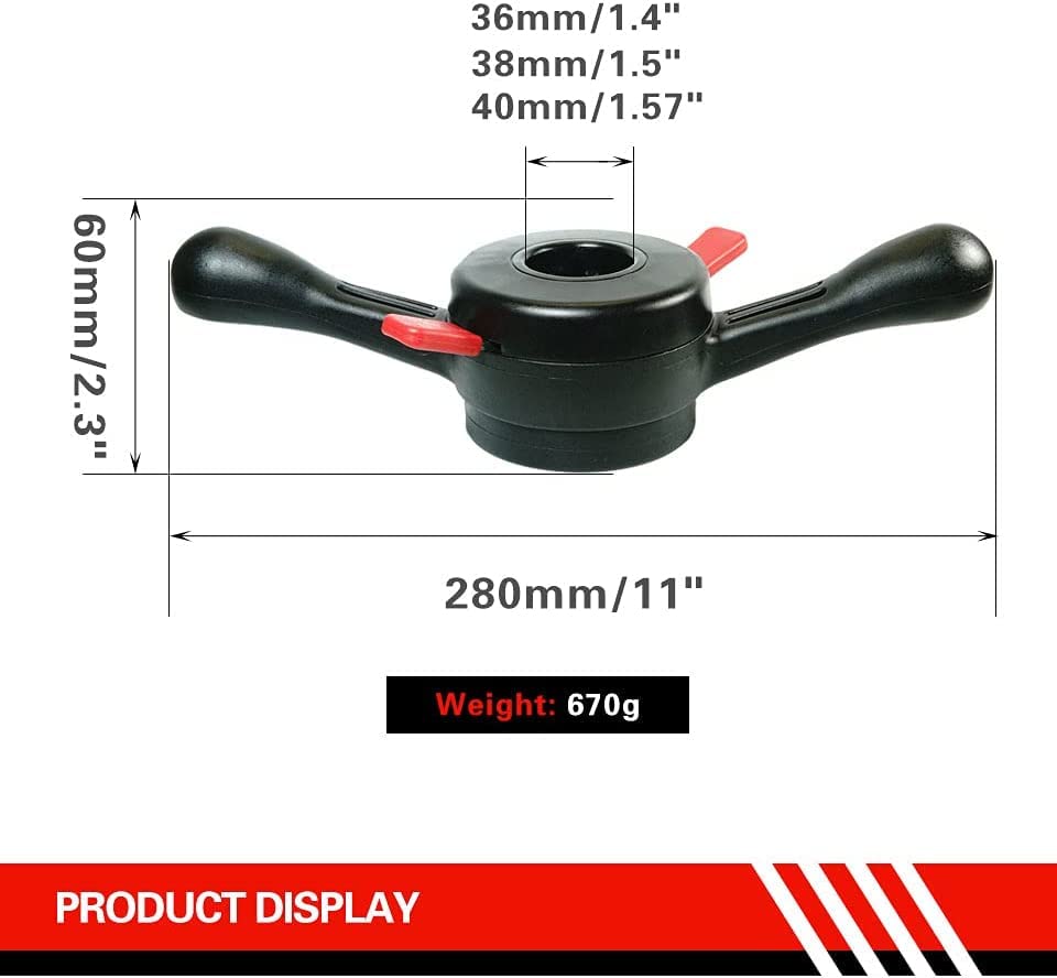 Image of BTMIEY Quick Nut, Wheel Balancer Quick Nut, Wheel Balancer Tyre Changer Tool Wheel Balancing Machine Quick Balance Hub Wing Nut Car Repair Tool Car Accessories (Inner Dimeter 38mm Pitch 3mm)