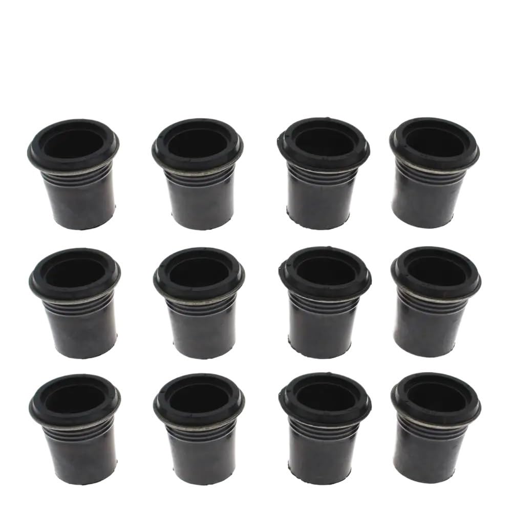 Lot de 12 joints de support de buse d'injecteur de carburant compatible avec D4D KUN26 3.0TD 1KD-FTV 1KD 4/05-15 23681-30010 2368130010 Compatible avec les modèles similaires