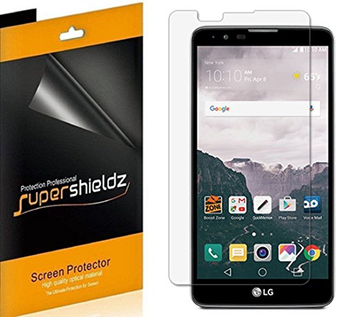 (6 Pack) Supershieldz Designed for LG Stylo 2 Screen Protector, High Definition Clear Shield (PET)
