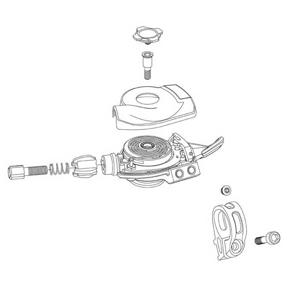 Carcasse manette SRAM GX Eagle commande de vitesse droite vtt 12 vitesses