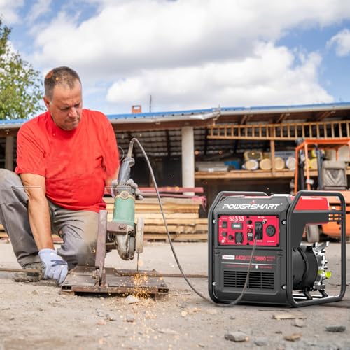 PowerSmart 4450-Watt RV Ready Home Backup Portable Generator with Inverter Technology, CO Sensor, 30A Outlet, Gas Powered, Lightweight & Quiet for Home Backup Emergency Use, EPA Compliant - Image 5