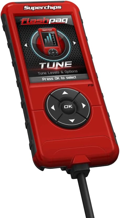 SUPERCHIPS FLASHPAQ F5 Sintonizador de cabina, compatible con camiones de motor diésel y gasolina GM 1999-2016