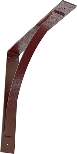 Vista 76 de Soporte de acero Morris de 3 pulgadas de ancho x 10 pulgadas de profundidad x 10 pulgadas de alto, con recubrimiento en polvo negro Negro