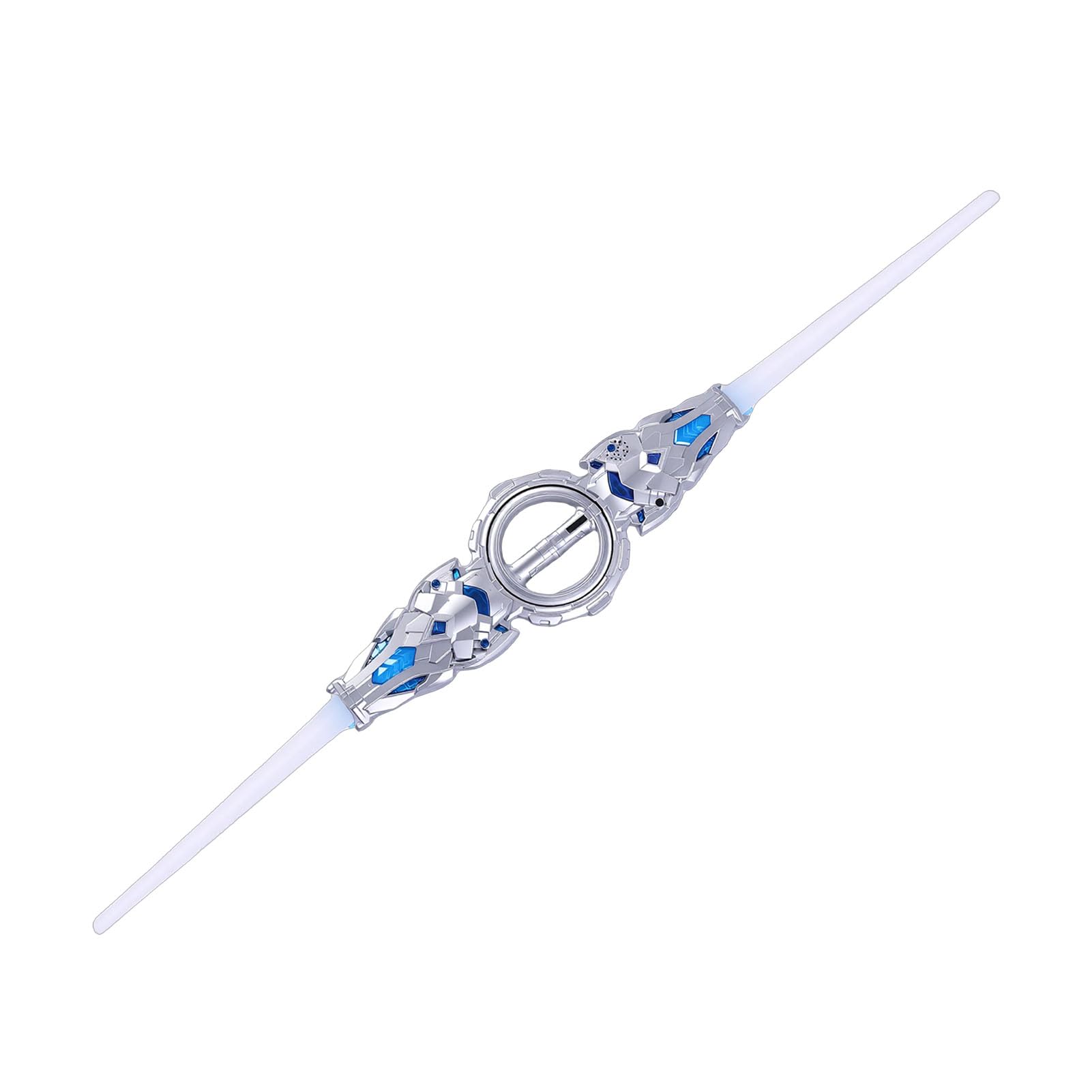 Double Bladed Sword Toy with Rotating LED Lights and Sound Effects for
