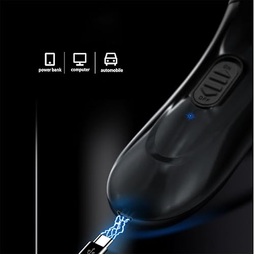 Miniatura 3 de Maquinilla de afeitar eléctrica para hombres, nueva actualización 2025, recargable, en seco, inalámbrica, impermeable, afeitadora facial portátil,