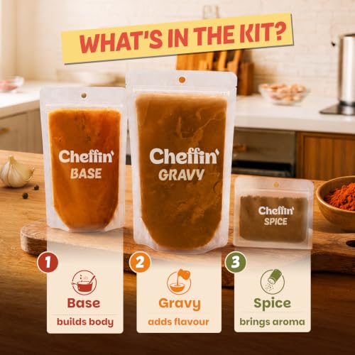Image of Cheffin' Dal Makhani, 300g | Chef Curated Gourmet Cooking Kit | Ready in 10 Min | 100% Natural, No Preservatives | Serves 2-3