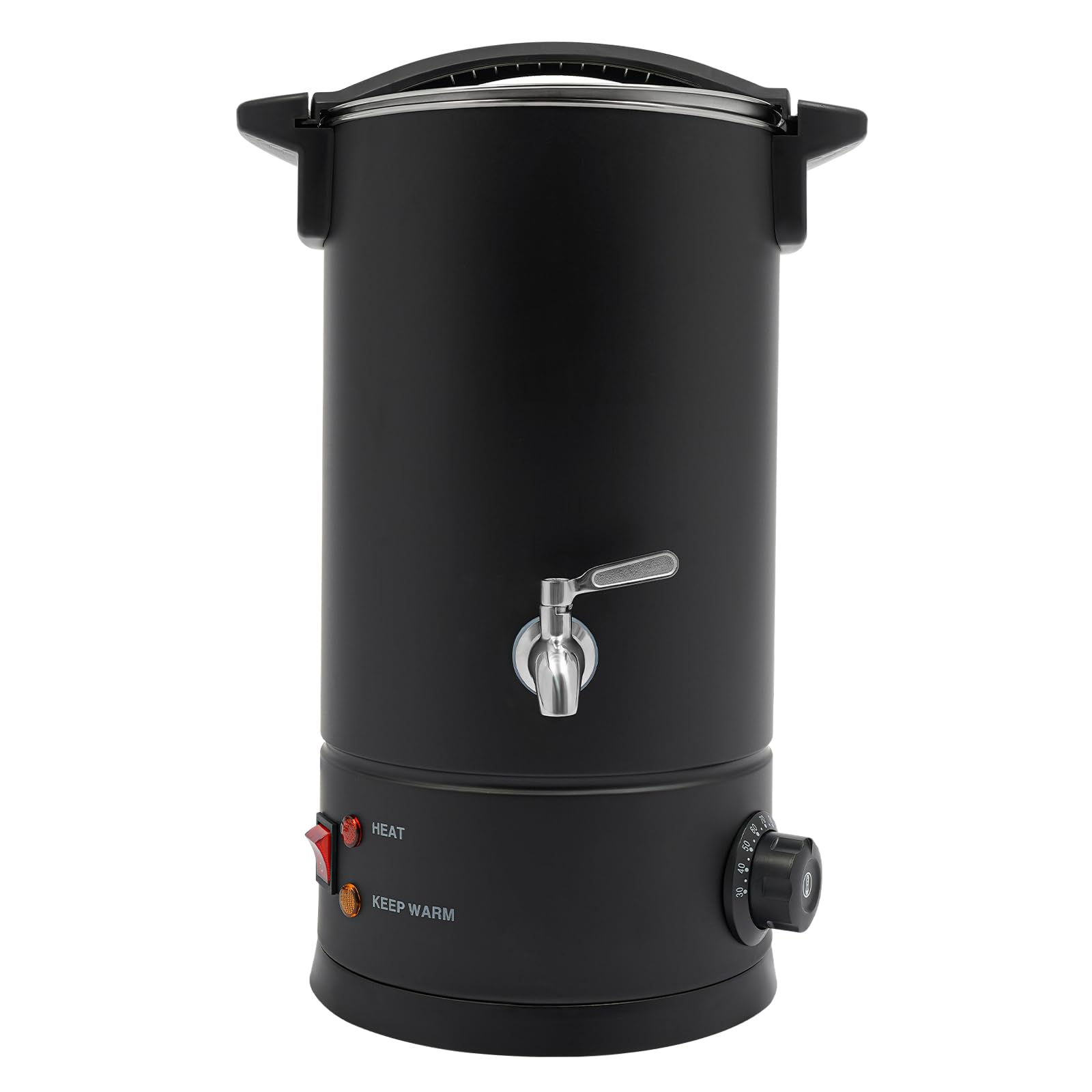 Wulimasun Fondeur de Cire Bougie,Fondoir Cire Bougie Electrique Acier Inoxydable Bricolage Machine a Cire Température Réglable avec Poignée,Pour Faire Fondre Toutes Sortes Cires (Noir(B), 10L)