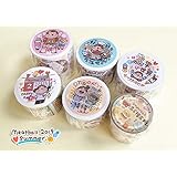 マスキングテープ meatball 人物 特殊インク 手帳 DIY ギフト かわいい シール 手帳テープ 海外マステ (6点セット)