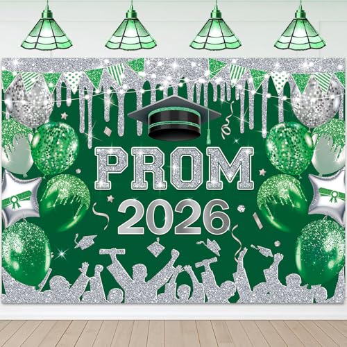 Fondo Fotográfico Verde Plata Prom 2026 10x8FT miniatura 1