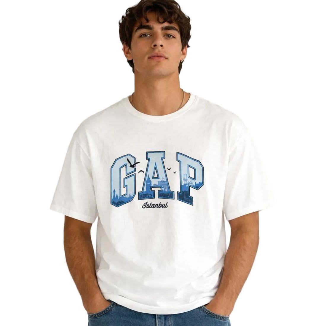 gap Men Printed Regular fit Half Sleeve Round Neck T-Shirt-picture-28