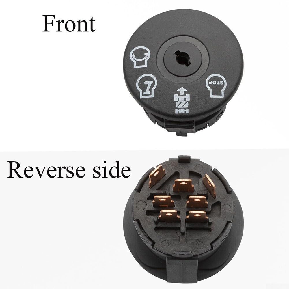 Interrupteur d'allumage de démarrage, interrupteur d'allumage avec clés pour tondeuse à gazon, tondeuse à gazon, outils électriques de jardin compatibles avec Husq-varna