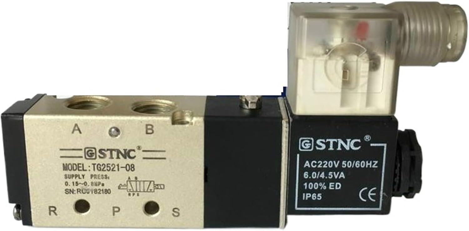 1/4" 2 Position 5 Port Air Solenoid Valves TG2521-08 Pneumatic Control Valve 24V DC Pneumatic parts air control