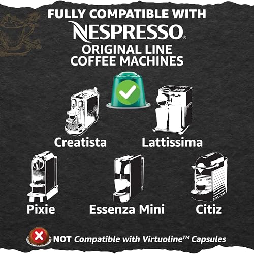 Cellini Caffè Cremoso Aluminum Nespresso Pods, 120 Count, Medium Roast Coffee Capsules, 100% Nespresso Original Machine Compatible