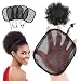 5Pcs/Lot Hair Net For Making Ponytail With Drawstring Black Weaving Wig Cap For Making Afro Hair Buns Stretchy Base For Making Ponytail Weaving Net Cap (Square: L=6.5 x 5.7 Inches)