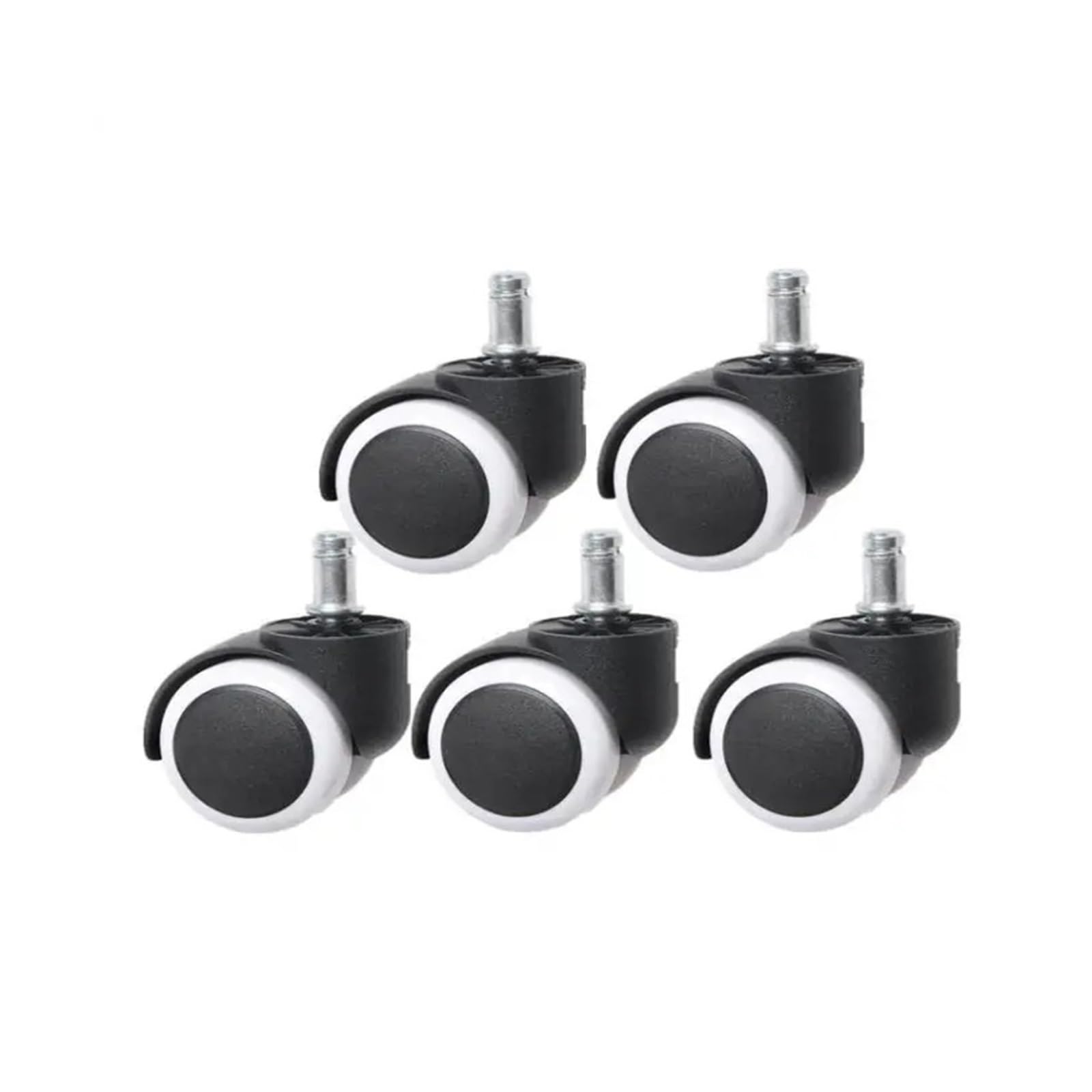 Roulettes fauteuil de bureau 11mm lot de 5 pour espace de télétravail silencieux