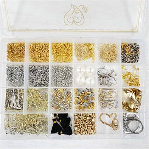 紗や工房 アクセサリーパーツセット36種 工具なし ハンドメイド アクセサリーパーツ