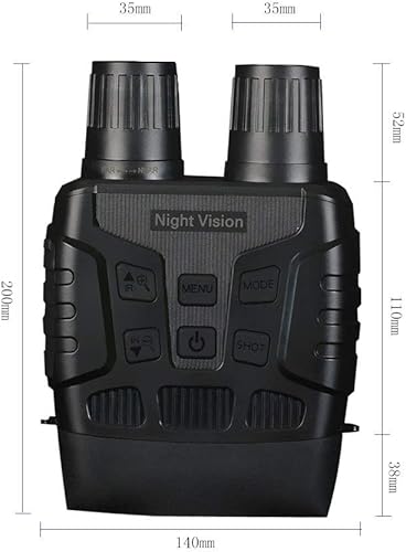 Miniatura 6 de Prismáticos digitales de visión nocturna infrarroja para 100% oscuridad, con pantalla LCD TFT de 2,31 pulgadas y rango de visión de 984.3 ft para