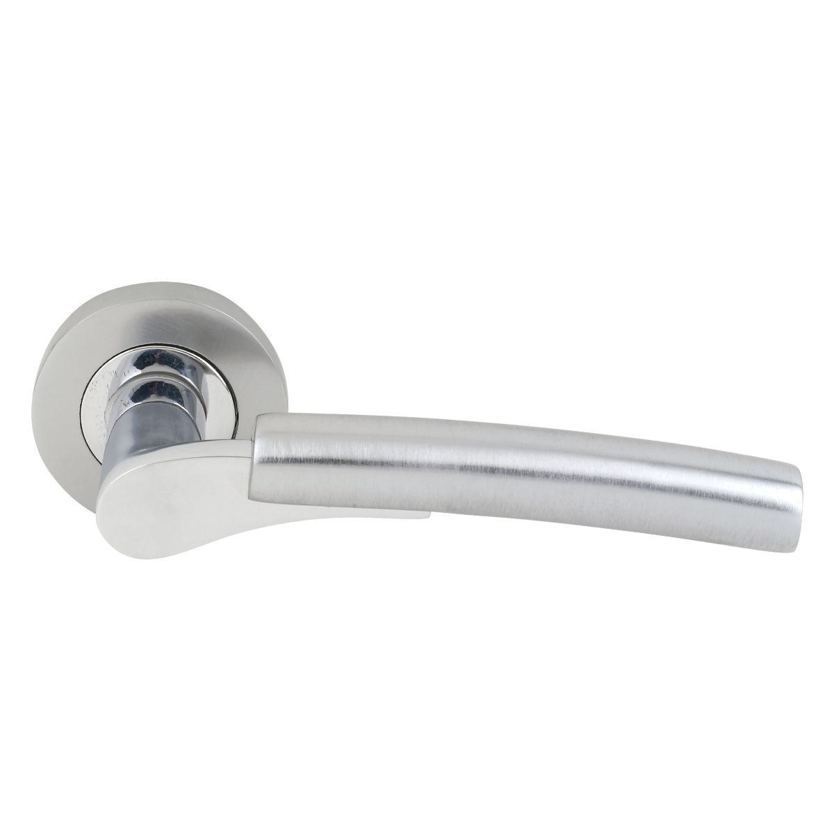 Jedo Arkus Lever on Rose Door Handle Polished / Satin Chrome