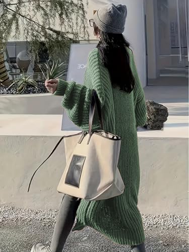 Image of Womens Long Cardigan Sweaters Open Front Oversized Duster with Pocket for Women 2025 Fall Winter Knit Design Coats
