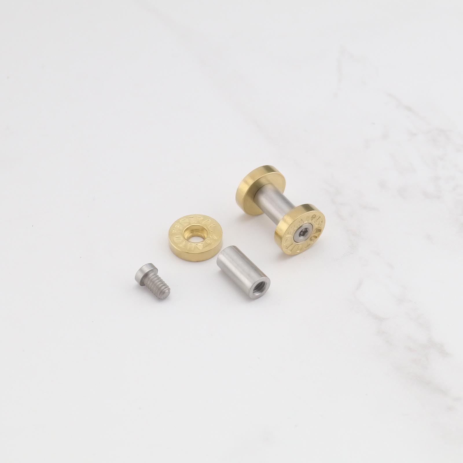 10 Pièces M4 Poignée Vis Écrous Poignée Boulon Rivets Vis Acier Inoxydable Arbre Rivets pour Tactique Conduite Couteaux Longueur Totale 12mm