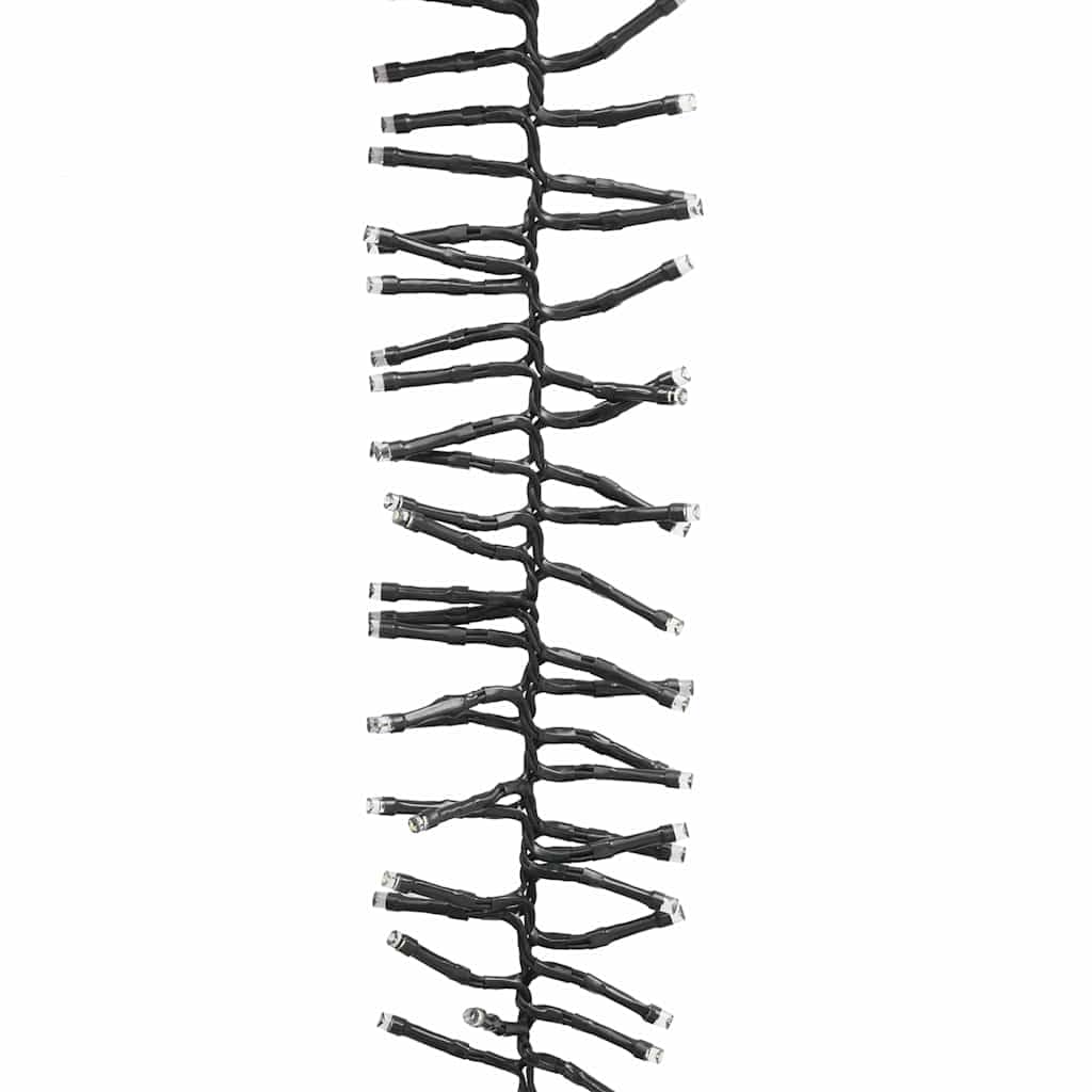 Guirlande lumineuse LED 400 LED blanc chaud 7,4 m PVC pour décorations de Noël, fêtes, mariages, décoration intérieure et extérieure, avec 8 effets de lumière, source d'alimentation USB