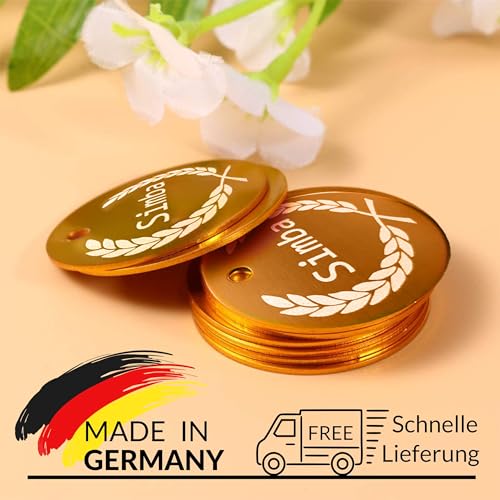 Unikat Branding | Erkennungsmarken im Singlepack | Hund, Katze und Herrchen | Hundemarke personalisiert | Beidseitig mit Gravur | rund | Silber 30mm