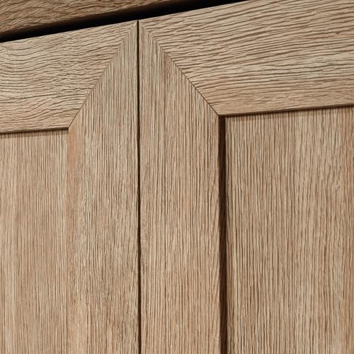 Image of HomePlus Kitchen Pantry Storage Cabinet with Adjustable Shelves, Craft Storage Cabinet, Brushed Oak Finish