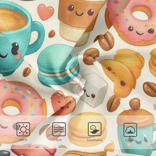 Joisal Cotton Toddler Girls Underwear Cute Cartoon Coffee Cups Panties Little Girl Fun Undies Kids Briefs 2t3