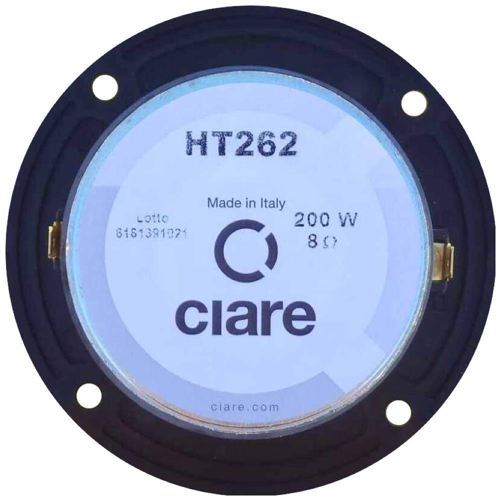 Ciare 1 HT262 HT 262 dome tweeter driver a cupola nero da 4" 10,00 cm 100 mm di diametro 100 watt rms 200 watt max impedenza 8 ohm 90 db spl casa, 1 pezzo