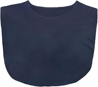 Modest TeeNeck™ – Crew Collar Dickie Cleavage Cover Up for Low Neckline – Breathable Insert for Modesty