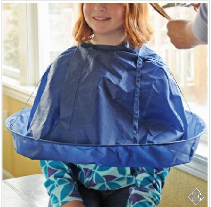 Navy Haircut Umbrella cape drape poncho cover